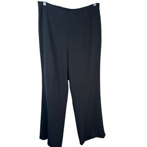 Banana Republic Size 14 Womens Camden Black Straight-Leg Pants